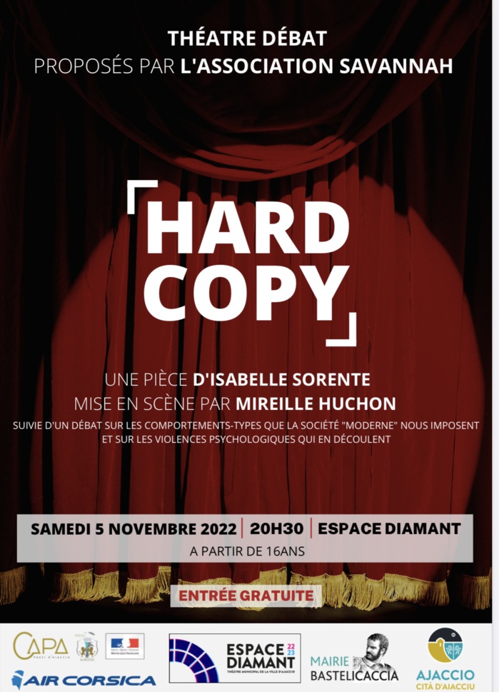 L'association Savannah vous propose une soirée Théâtre Débat. L'association Savannah vous propose une soirée Théâtre Débat.