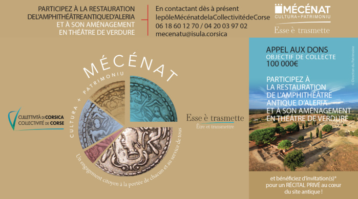 Participez à la restauration de l'amphithéâtre antique d'Aleria et son aménagement en théâtre de verdure - Objectif de collecte : 100 000€