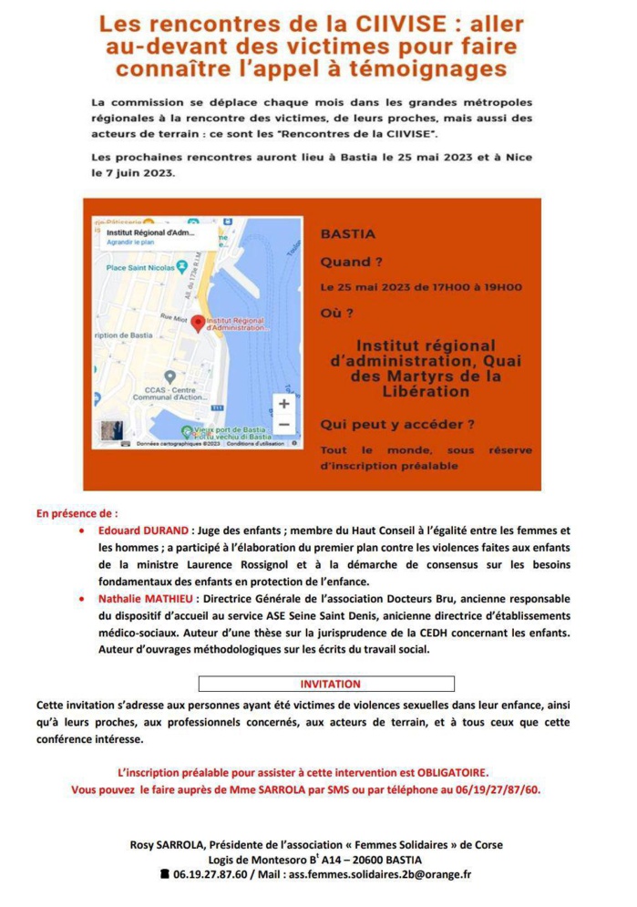 Rencontres de la CIIVISE -