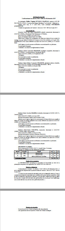 Avis de création de titre de propriété - Commune de Cavru (Pumonti) Avis de création de titre de propriété - Commune de Cavru (Pumonti)