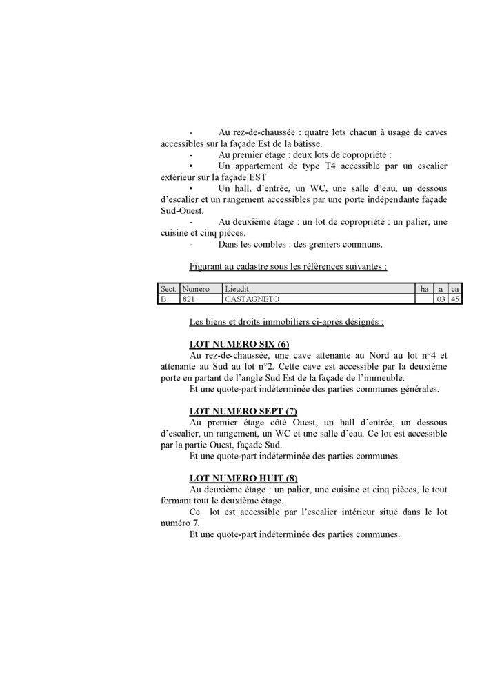 Avis de création de titre de propriété - Commune de San Martinu di Lota (Cismonte) Avis de création de titre de propriété - Commune de San Martinu di Lota (Cismonte)