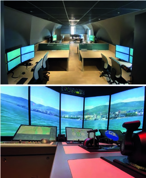 Pôle simulation : simulateurs navigation et manœuvre Pôle simulation : simulateurs navigation et manœuvre