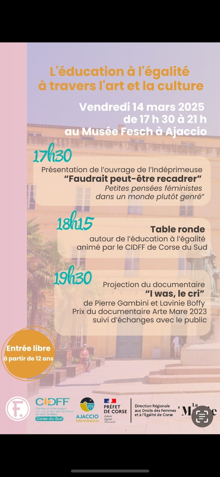  L'éducation à l'égalité à travers l'art et la culture : Musée Fesch- CIDFF 2A