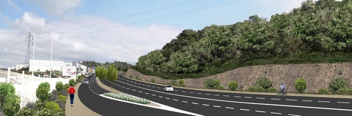 Prughjetti stradali è d'infrastrutture di trasportu in u gran'Aiacciu