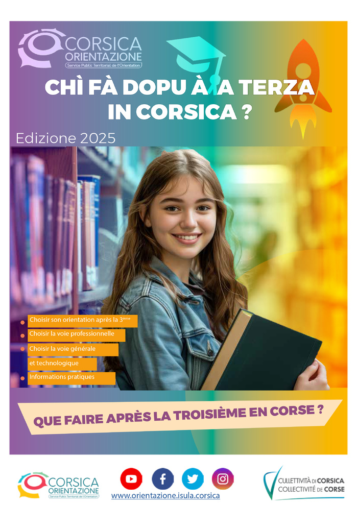 Guida "Chì fà dopu à a terza in Corsica ?" - Edizione 2025