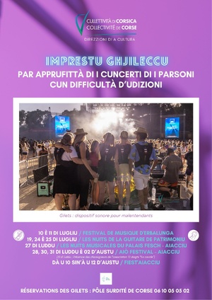 Imprestu di i ghjilechi vibranti. A cultura accessibile à tutti