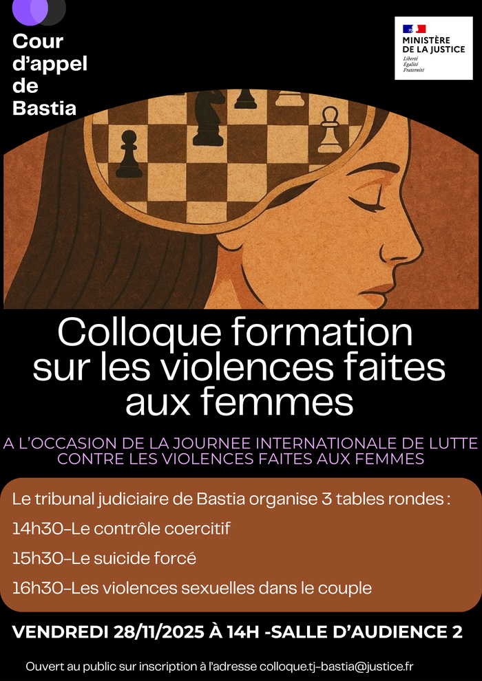 Colloque-formation sur  les violences faites aux femmes : vendredi 28 novembre 2025