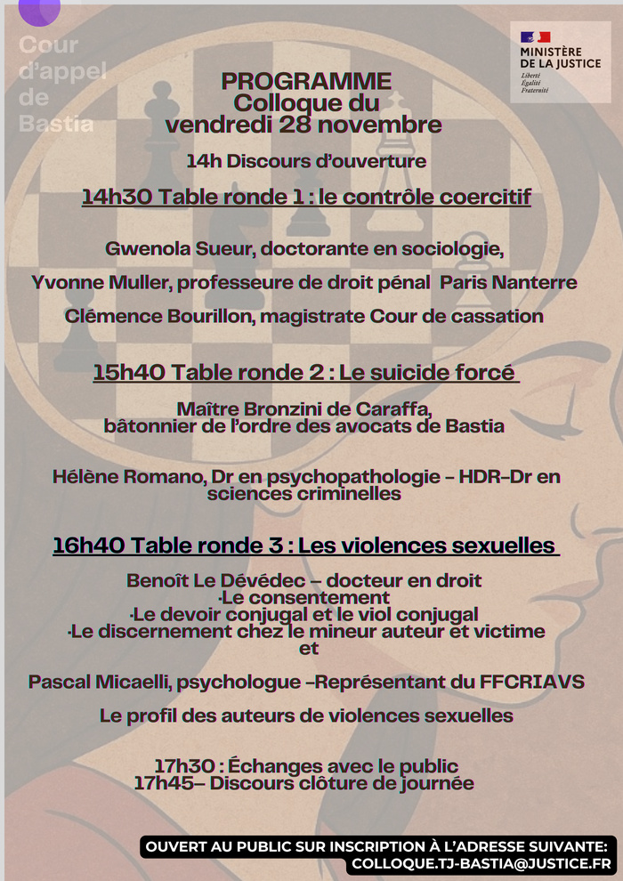 Colloque-formation sur  les violences faites aux femmes : vendredi 28 novembre 2025
