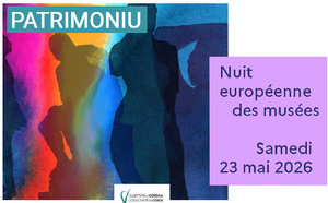 Notte europea di i musei 2026, sabbatu u 23 di maghju in Corti, Merusaglia, Livia è Aleria Notte europea di i musei 2026, sabbatu u 23 di maghju in Corti, Merusaglia, Livia è Aleria