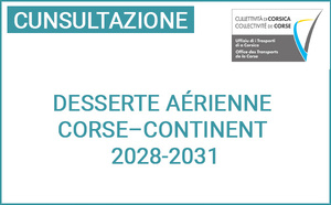 L'Office des transports de la Corse procède à un test de marché sur la desserte aérienne Corse–continent pour la période 2028-2031 L'Office des transports de la Corse procède à un test de marché sur la desserte aérienne Corse–continent pour la période 2028-2031