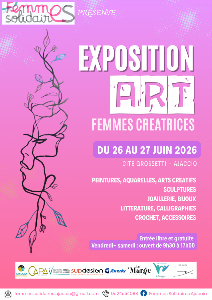 Femmes Solidaires - EXPOSITION ART FEMMES CREATIVES - Peintures, Aquarelles ... Femmes Solidaires - EXPOSITION ART FEMMES CREATIVES - Peintures, Aquarelles ...