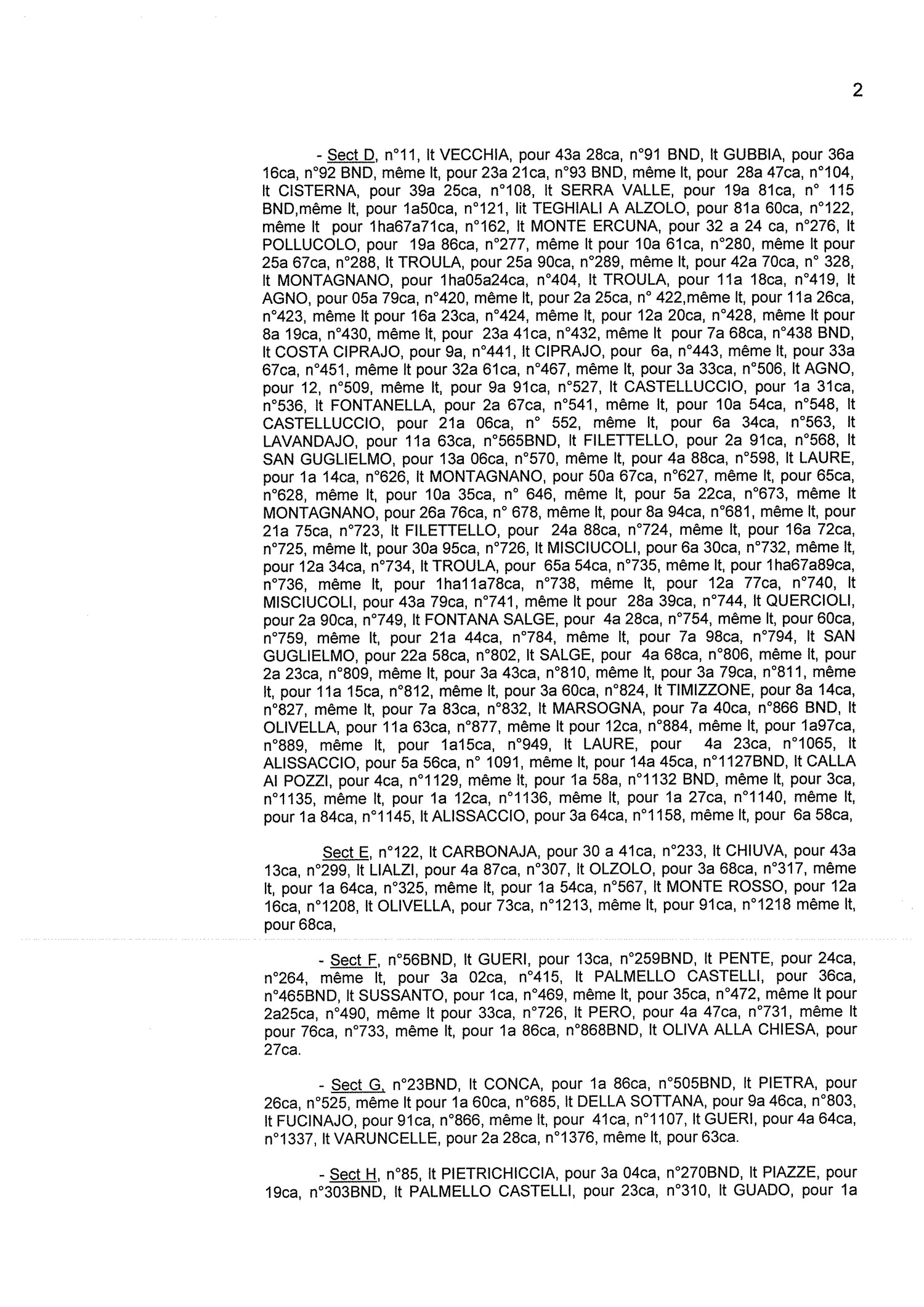 Avis de création de titre de propriété - communes de Canari, Campitello et Bigorno (Haute-Corse) Avis de création de titre de propriété - communes de Canari, Campitello et Bigorno (Haute-Corse)