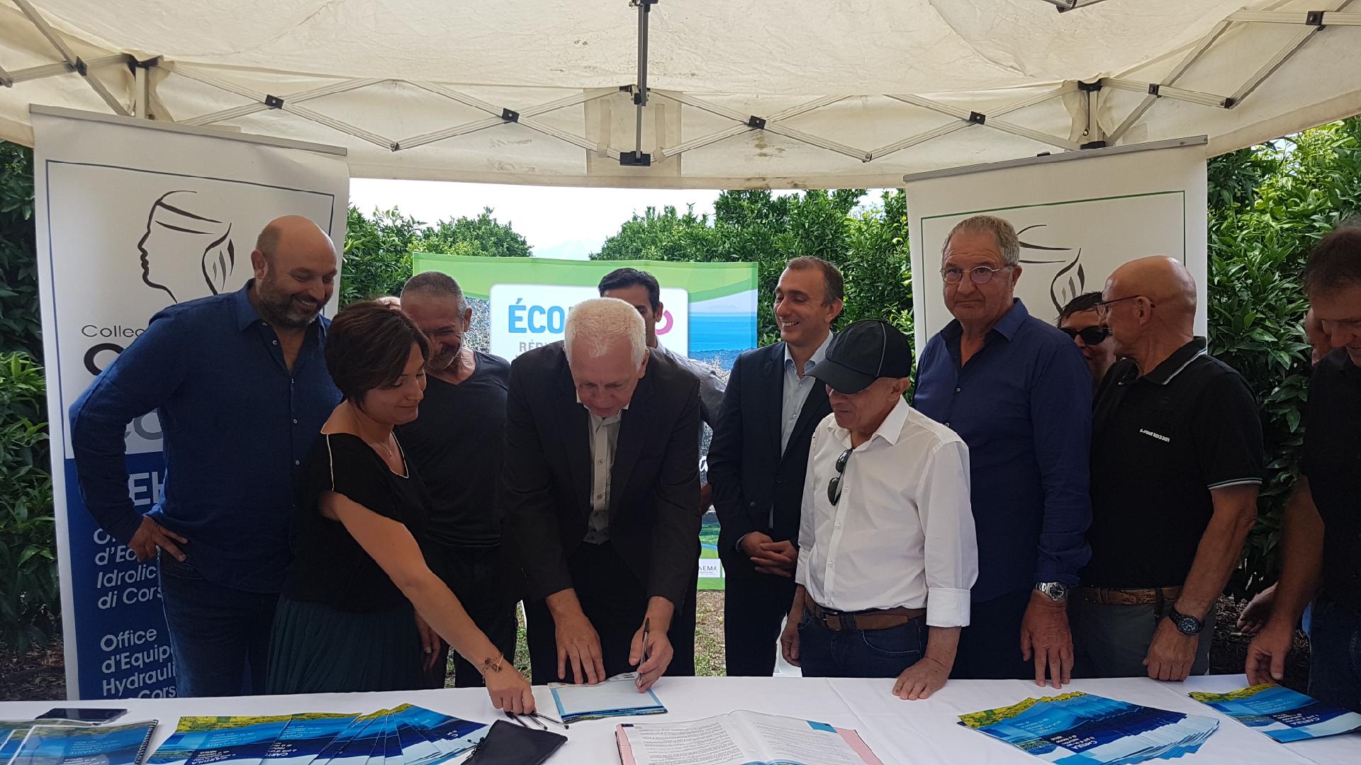 Signatures de la Charte pour une gestion raisonnée de la ressource en eau
