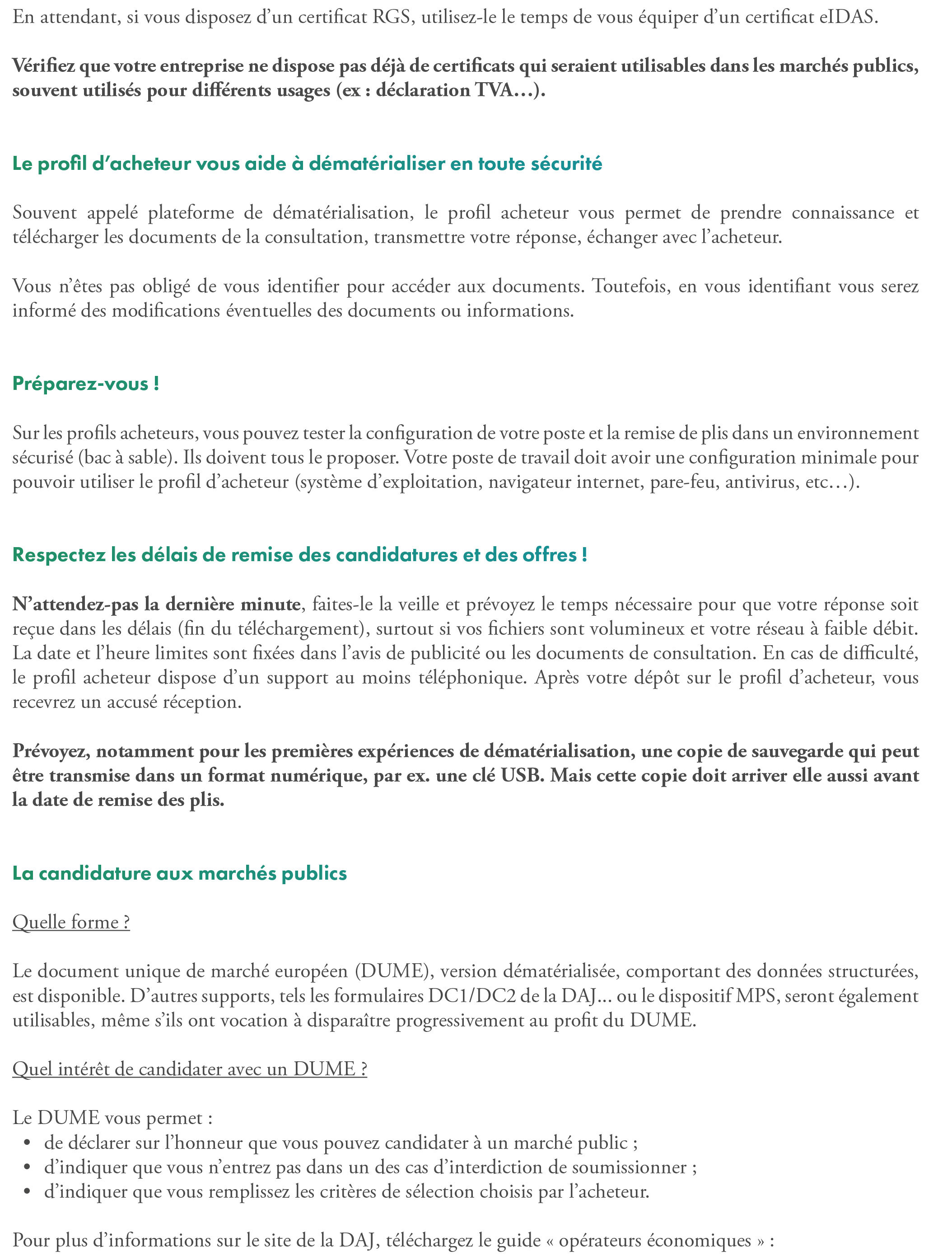 2018 : la dématérialisation de la commande publique pour les entreprises
