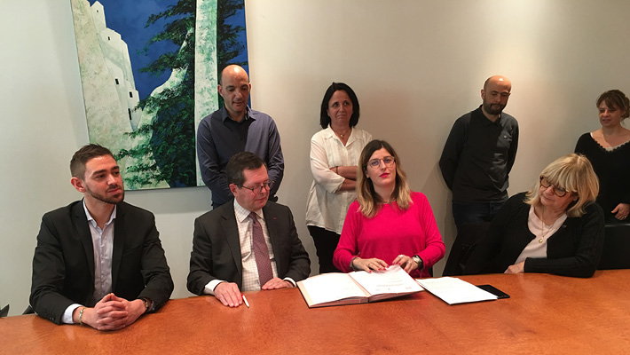 Signature de la convention entre la Collectivité de Corse et le FIPHFP
