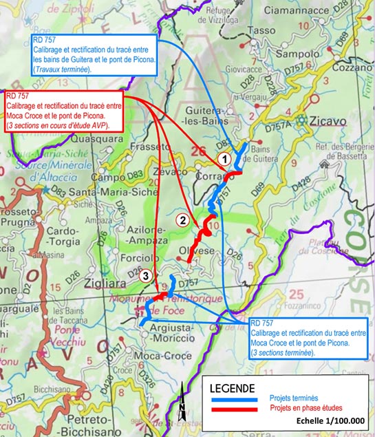 Projets routiers sur les secteurs de la RD 302 et 757