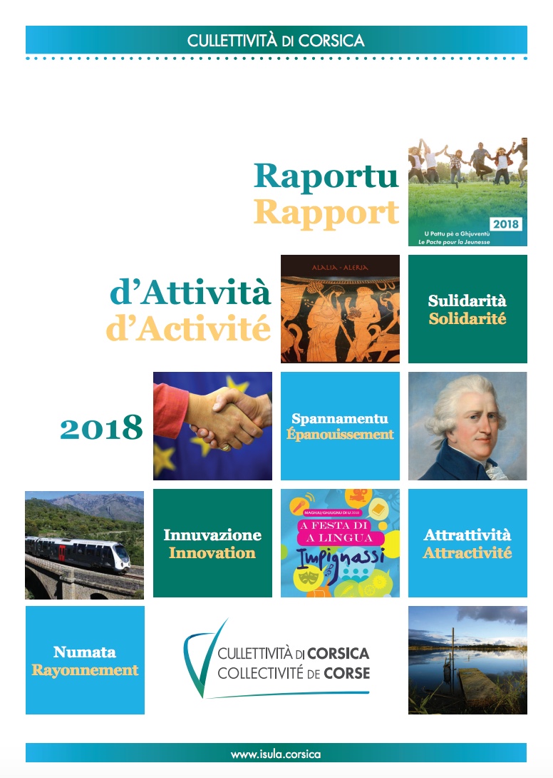 Rapport d'activité 2018 de la Collectivité de Corse