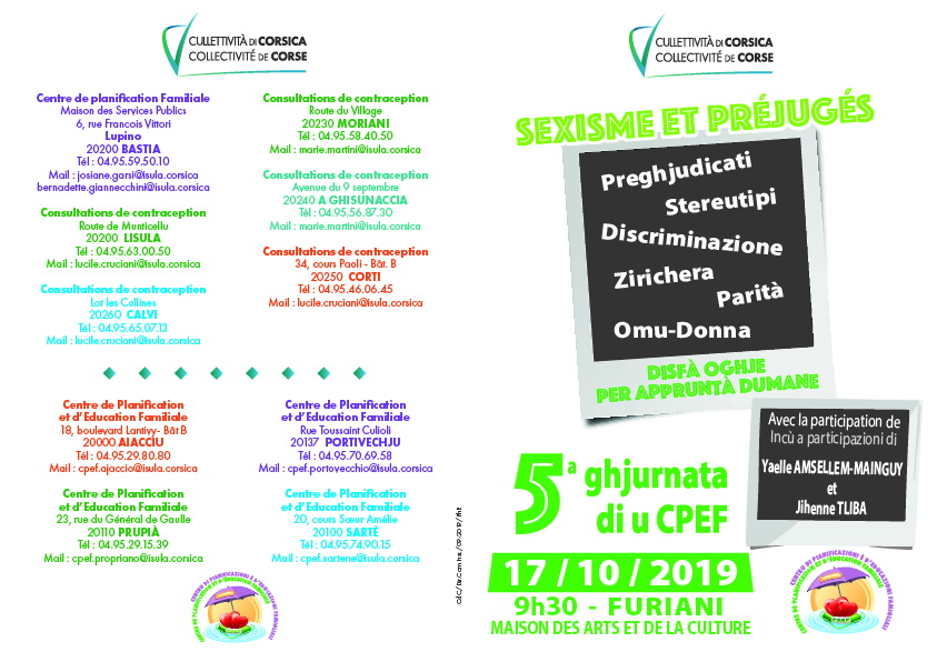 ​Conférence - débat des centres de planification et d’éducation familiale (CPEF) sur le thème : « Sexisme et préjugés : déconstruire aujourd’hui pour préparer demain »
