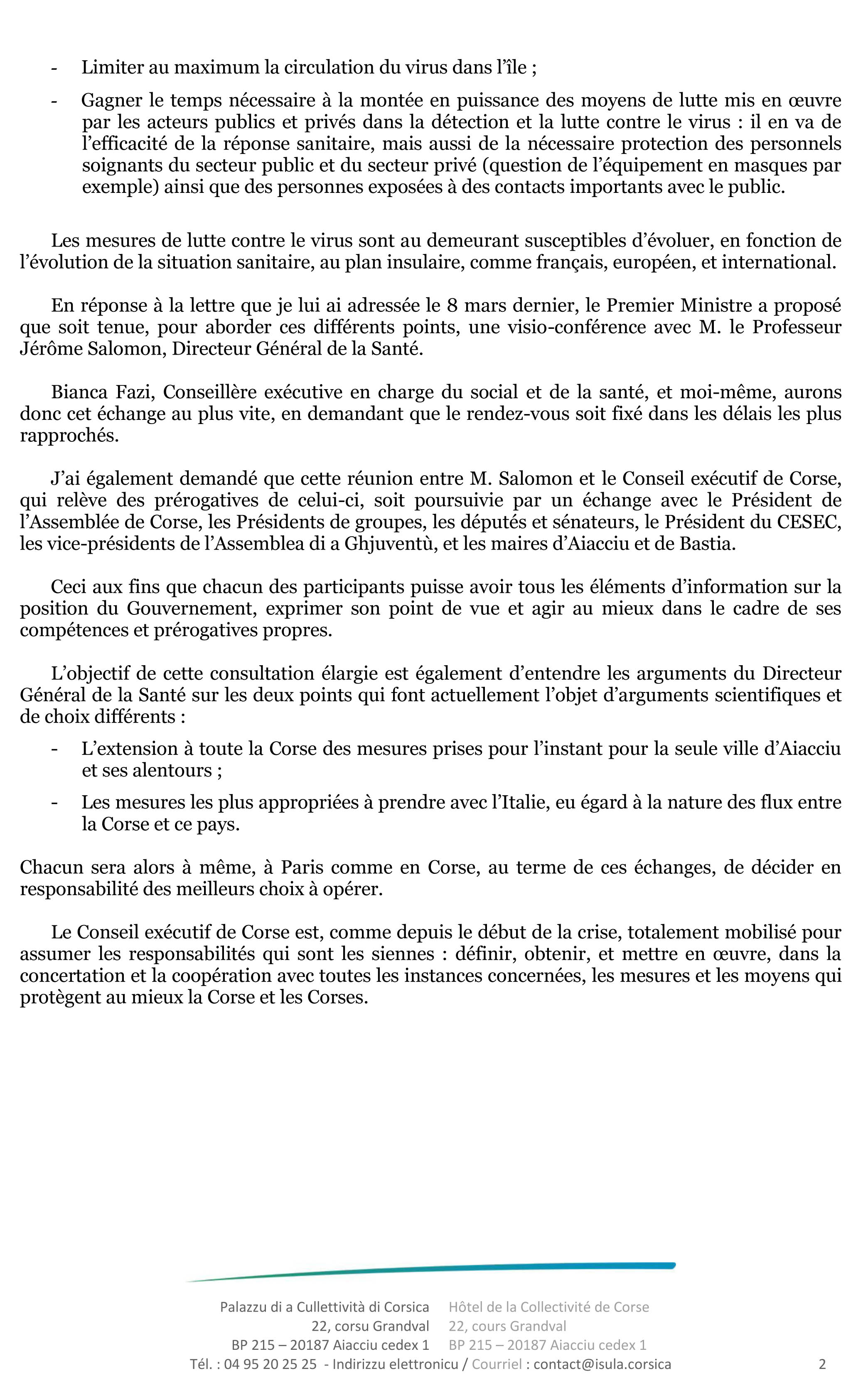 Scontru trà u Cunsigliu esecutivu di Corsica è u Prufessore Jérôme Salomon, Direttore Generale di a Salute - Rencontre entre le Conseil exécutif de Corse et le Professeur Jérôme Salomon, Directeur Général de la Santé