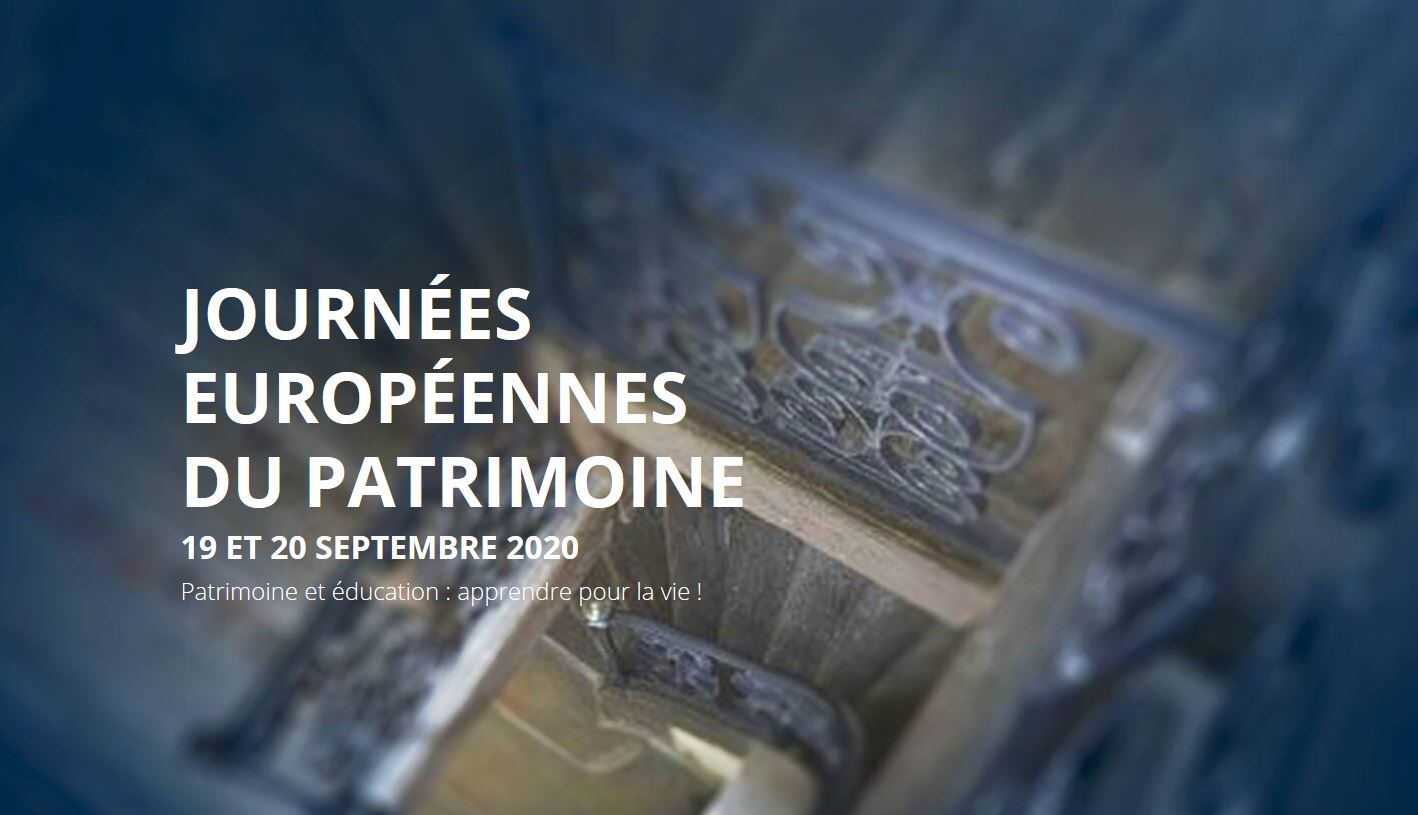 Inscriptions aux Journées européennes du patrimoine 2020