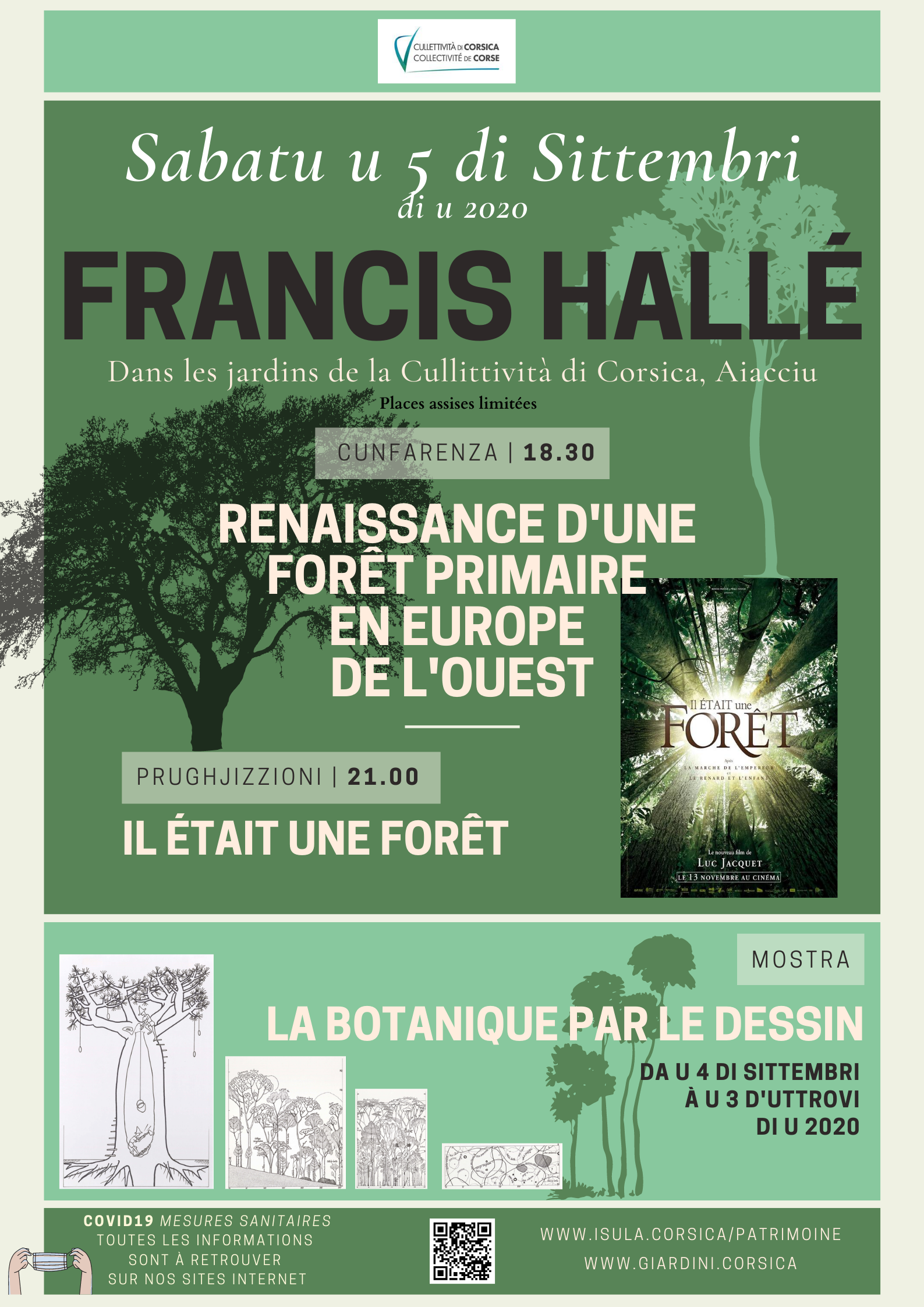 Cunfarenza di Francis Hallé, una vita in furesta   Cunfarenza di Francis Hallé, una vita in furesta