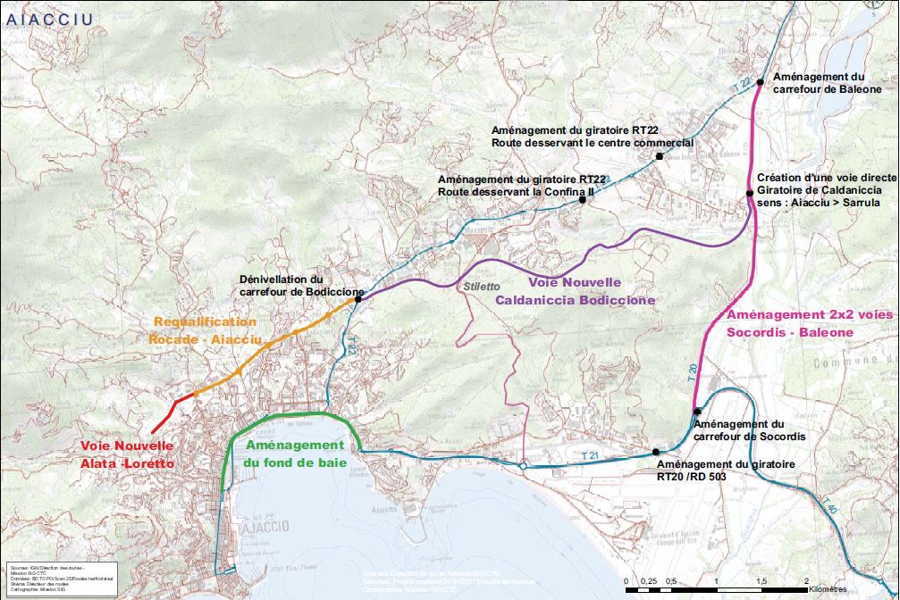 Prisintazioni di l’opari stradali di a Cullittività di Corsica nantu à u ritali di u rughjonu aiaccinu Prisintazioni di l’opari stradali di a Cullittività di Corsica nantu à u ritali di u rughjonu aiaccinu