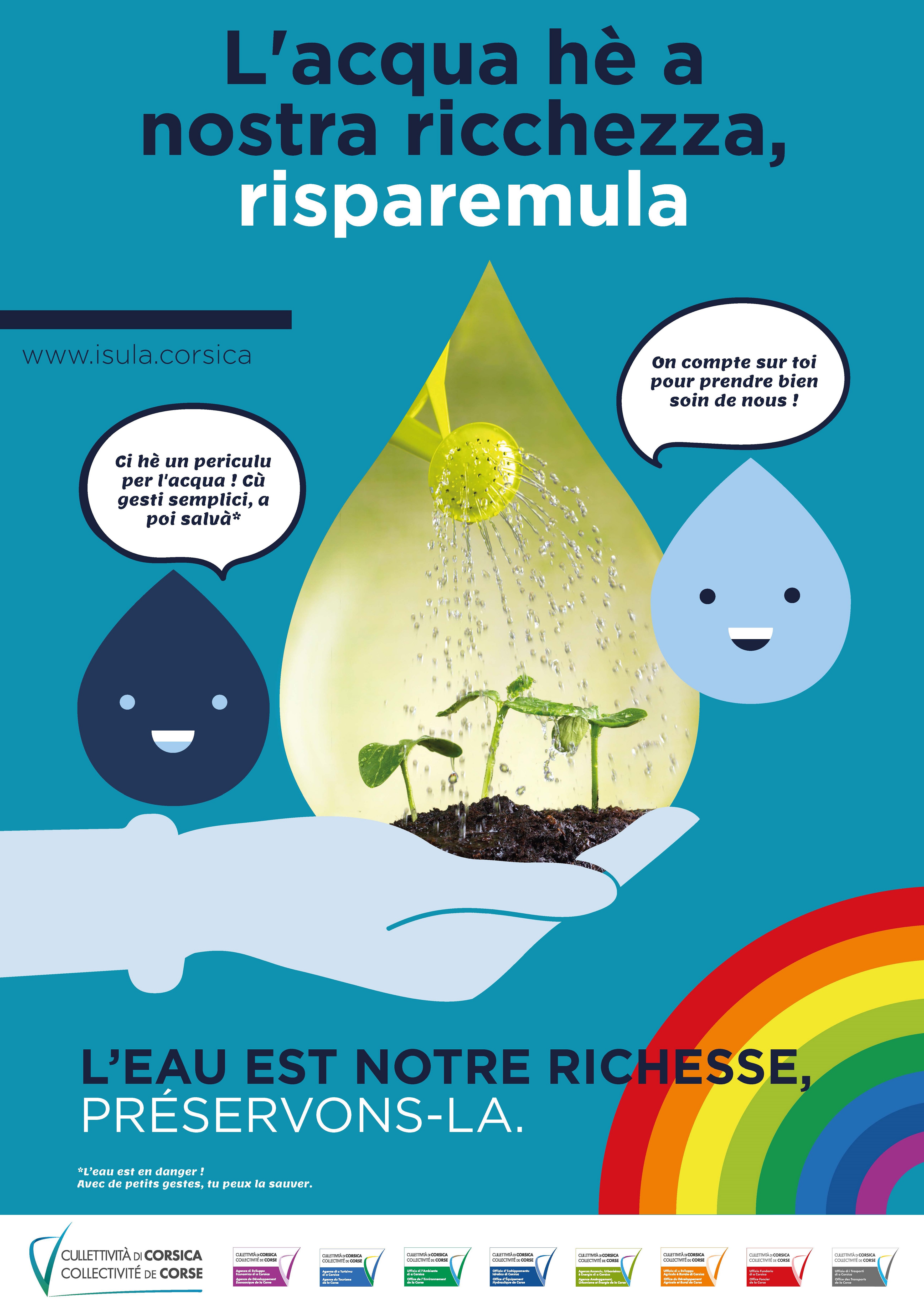 L'acqua hè a nostra ricchezza, risparemula !