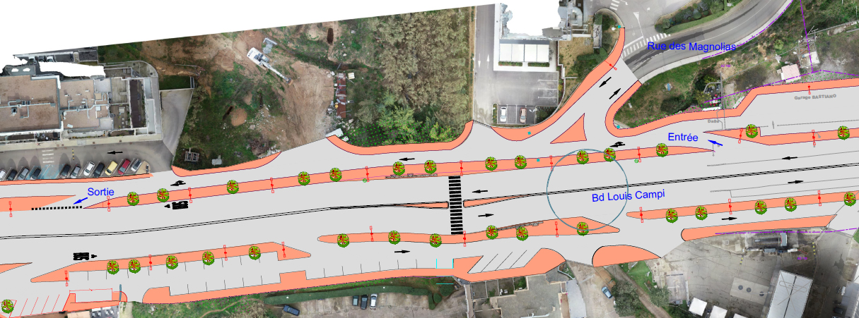 Infrastructures routières du Grand Aiacciu : Modification de l’accès sur le Boulevard Louis Campi