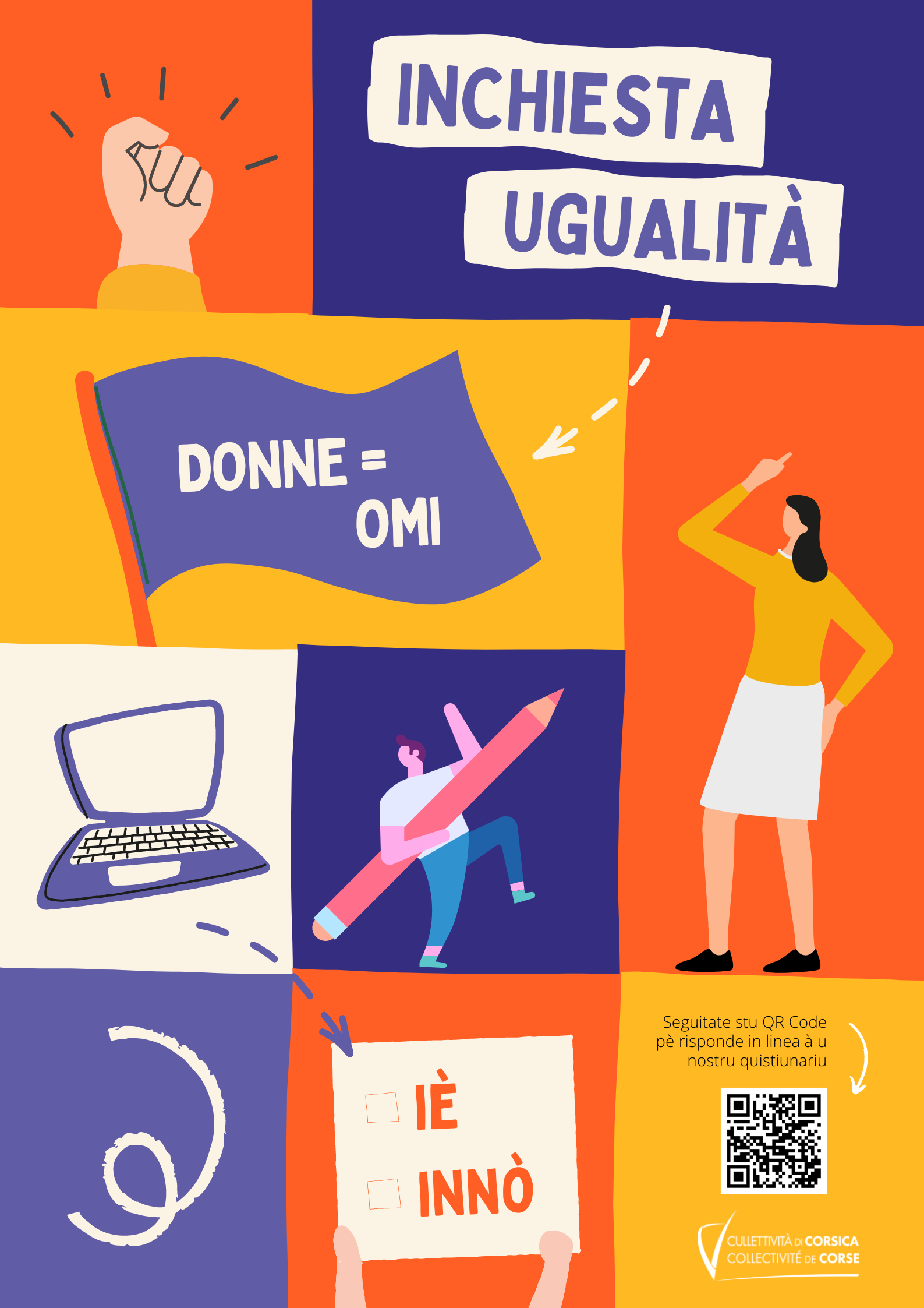 Enquête / égalité femmes-hommes : état des lieux auprès des 11-30 ans en Corse