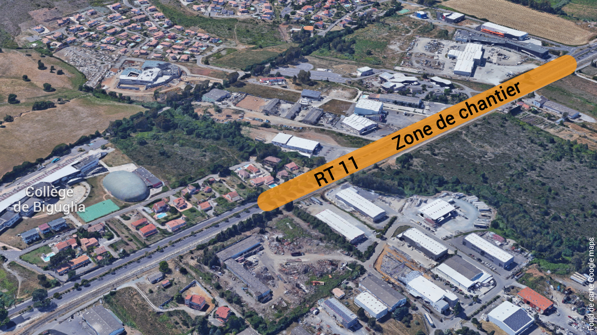 Infrastructures routières : Travaux de remplacement de trois ouvrages hydrauliques sous la RT11 à Biguglia