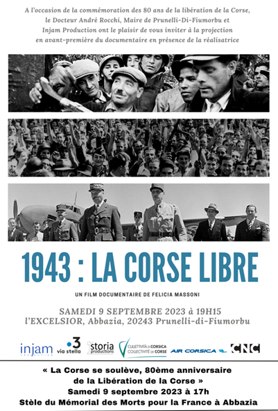 « Ottant’anni di a liberazione di a Corsica » La Collectivité de Corse commémore les 80 ans de la libération de la Corse « Ottant’anni di a liberazione di a Corsica » La Collectivité de Corse commémore les 80 ans de la libération de la Corse