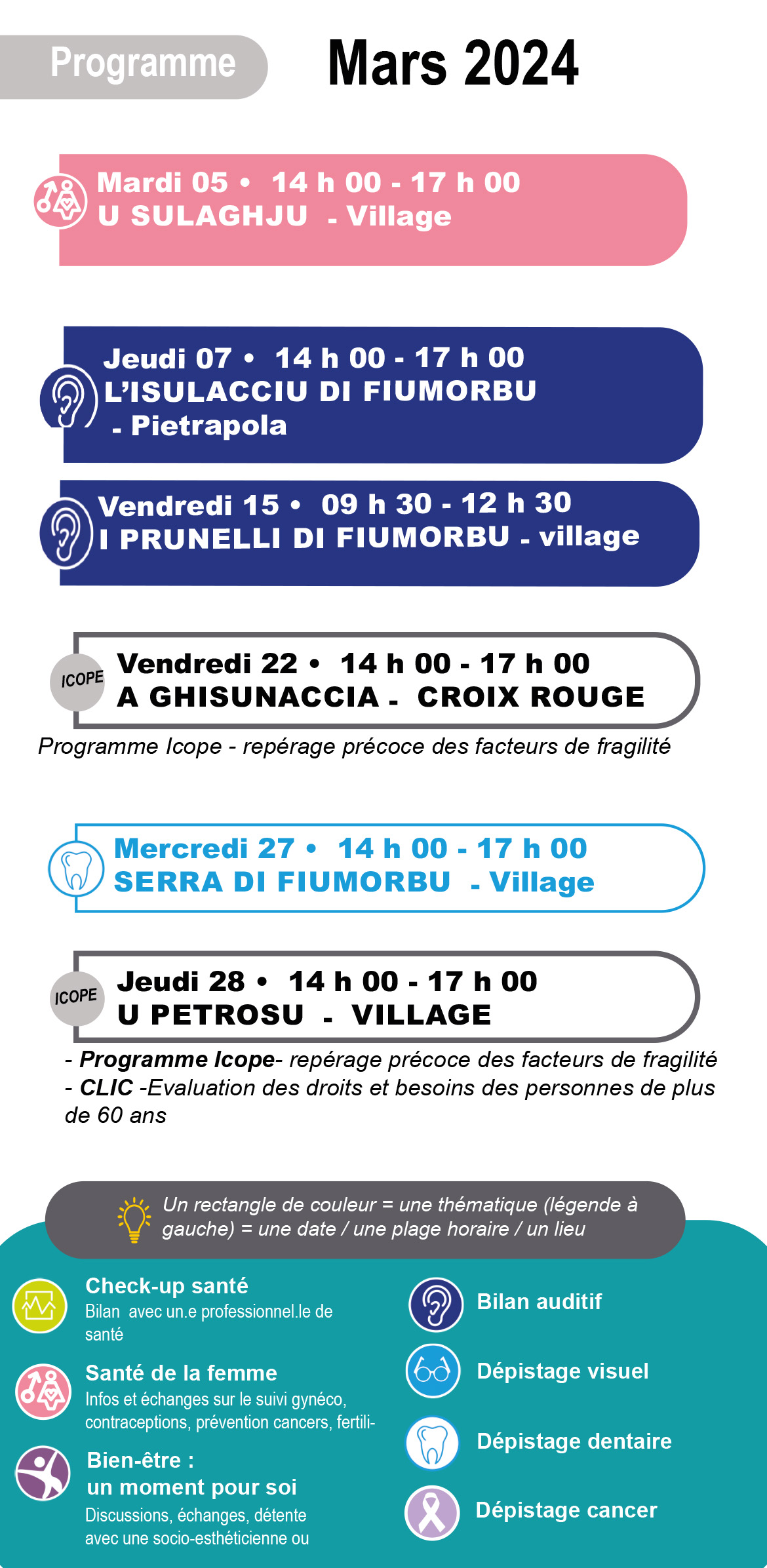 Campà Bè, u traculinu salute/suciale di a Cullettività di Corsica pè u Fium’Orbu Castellu