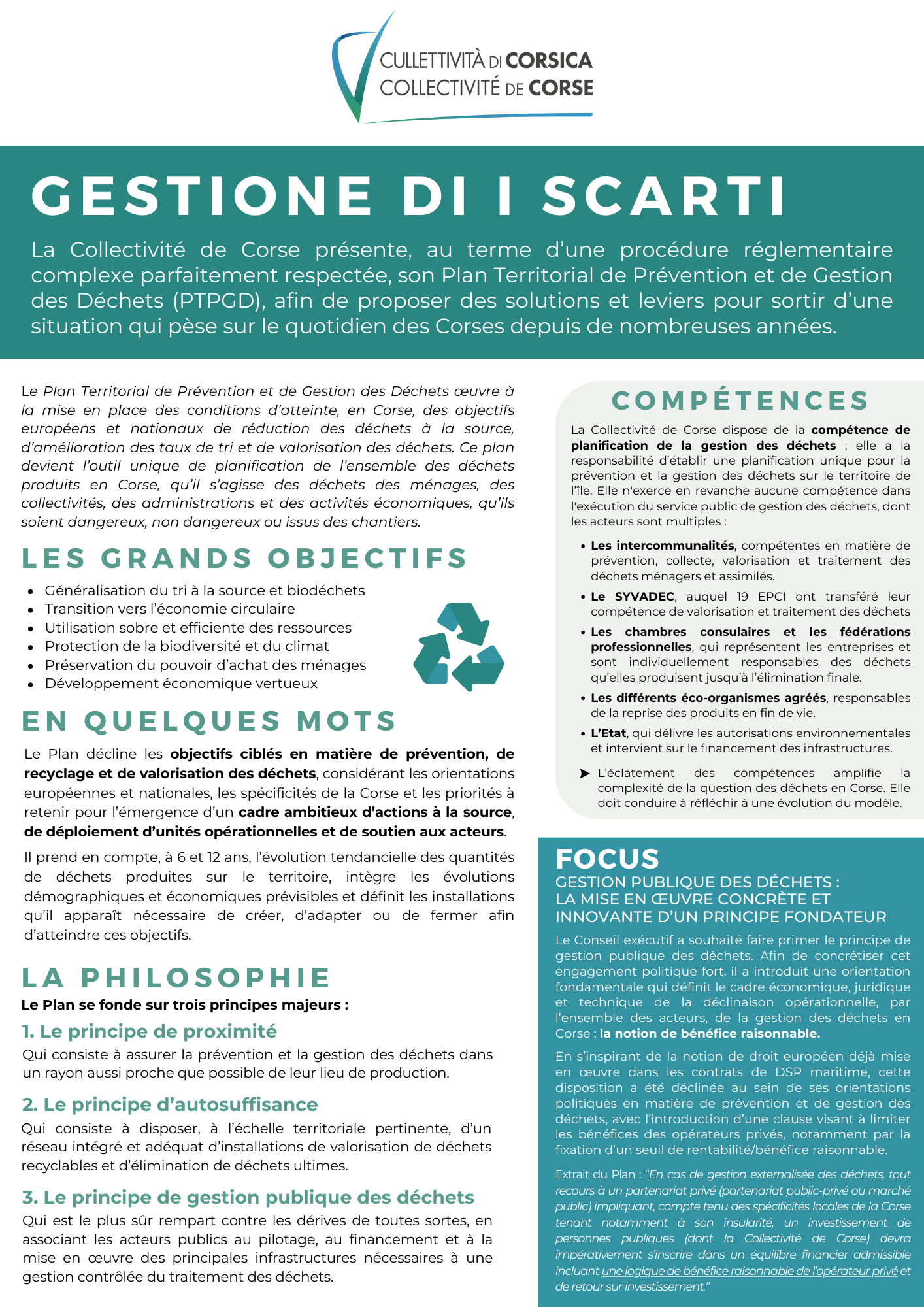 Présentation du Plan Territorial de Prévention et de Gestion des Déchets 