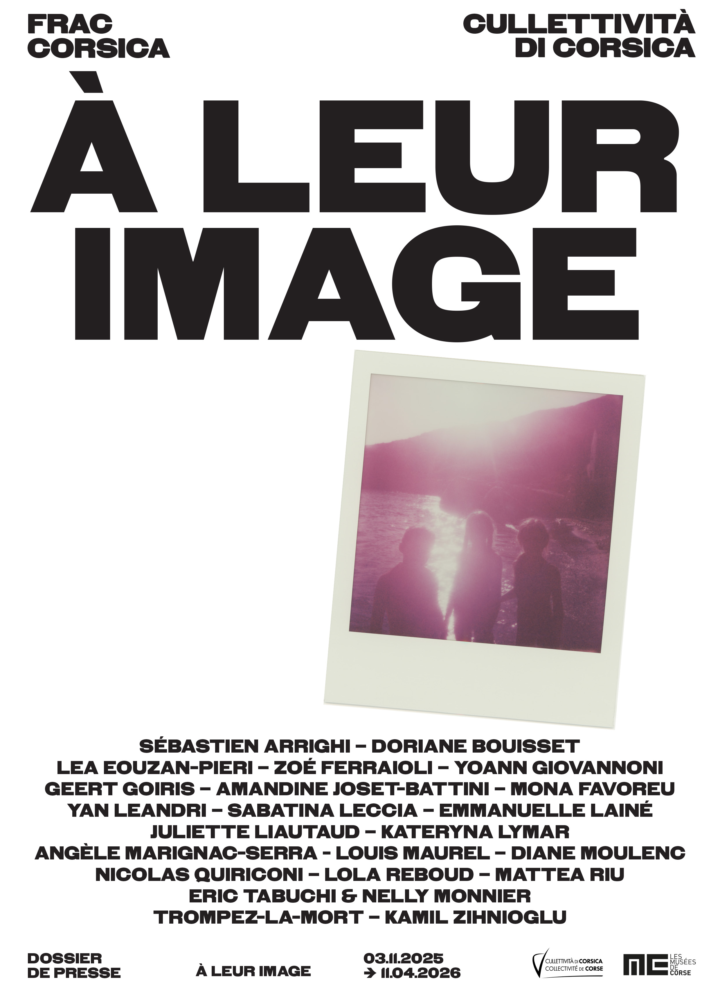 Mostra : "A leur image" à u FRAC Corsica, Corti