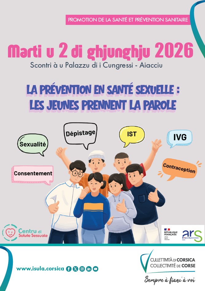 La Collectivité de Corse se mobilise pour la Semaine de la santé sexuelle 2026, du 1er au 7 juin 2026