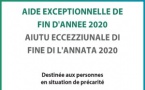 Aiutu eccezziunale di fine di l'annata 2020 destinée aux personnes en situation de précarité