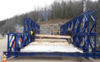 RD 506, Ponte Biancu, Orezza : a Cullettività di Corsica custruisce un ponte pruvisoriu