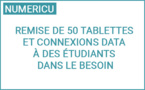 La Collectivité de Corse, XpFibre et sa filiale Corsica Fibra, Emmaüs Connect et la Fondation de l’Université de Corse luttent contre l’exclusion numérique - Remise de 50 tablettes et connexions data à des étudiants dans le besoin
