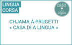 Chjama à prugetti : Casa di a lingua 2024