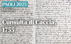 Mostra : "Cunsulta di Caccia, 1755", luni u 21 d'aprile in Castifau