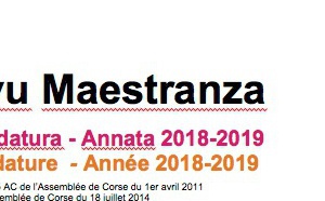Dispusitivu Maestranza - cartulare di candidatura - annata 2018-2019