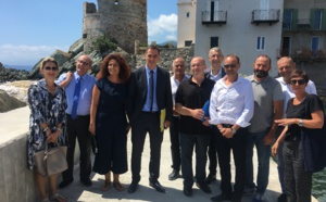 Visite des travaux de remise en état du port de pêche d’Erbalonga