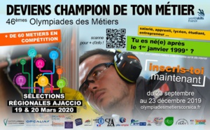 Sélections régionales des Olympiades des Métiers. Les inscriptions sont ouvertes !
