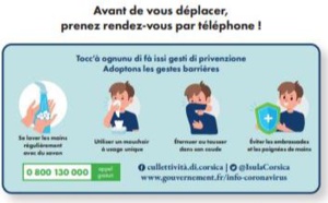 Organizazione di l'accuglienza di u publicu in i servizii suciali è di salute - Mesures d’accueil du public des services sociaux et santé (DGASS) de la Collectivité de Corse 