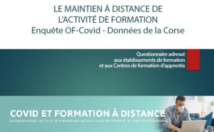 Risultati d’inchiesta  - LE MAINTIEN À DISTANCE DE L’ACTIVITÉ DE FORMATION - Enquête OF-Covid - Données de la Corse