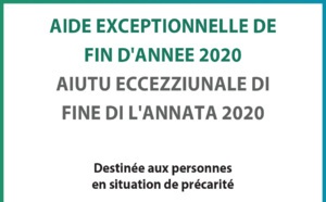 Aiutu eccezziunale di fine di l'annata 2020 destinée aux personnes en situation de précarité