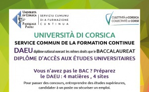 Prugramma d’azzioni cumplimintari d’insignamentu supirirori 2020-2021 di l’Università di Corsica