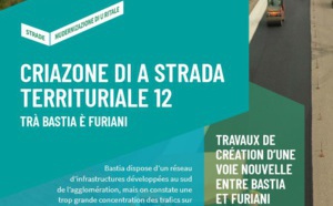 Mise en service dela section entre E1 et E2 de la voie nouvelle RT12 Bastia-Furiani