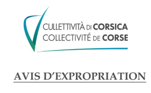 Avis d'expropriation - Ordonnance - Commune de LUCCIANA