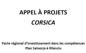 APPEL A PROJETS Pacte Régional d'Investissement dans les Compétences PRIC Corse - Plan Salvezza è Rilanciu